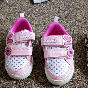 Minnie Mouse Pink Polka Dot Kids Sneakers